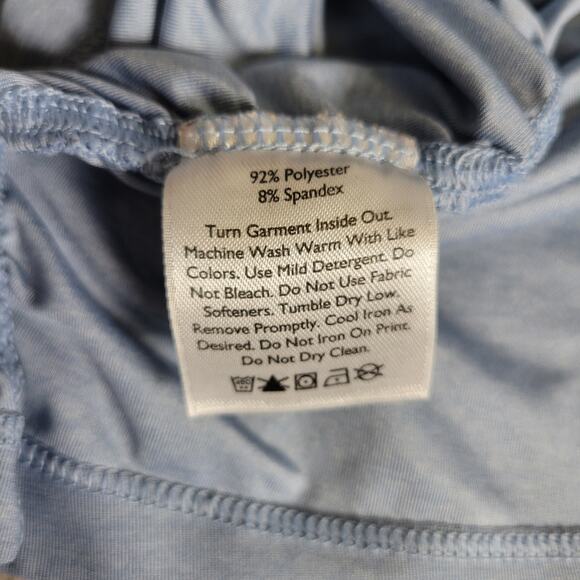 Eddie Bauer Active Tank Sleeveless Shirt Athletic Running Womens M Blue Stretchy - Picture 6 of 6